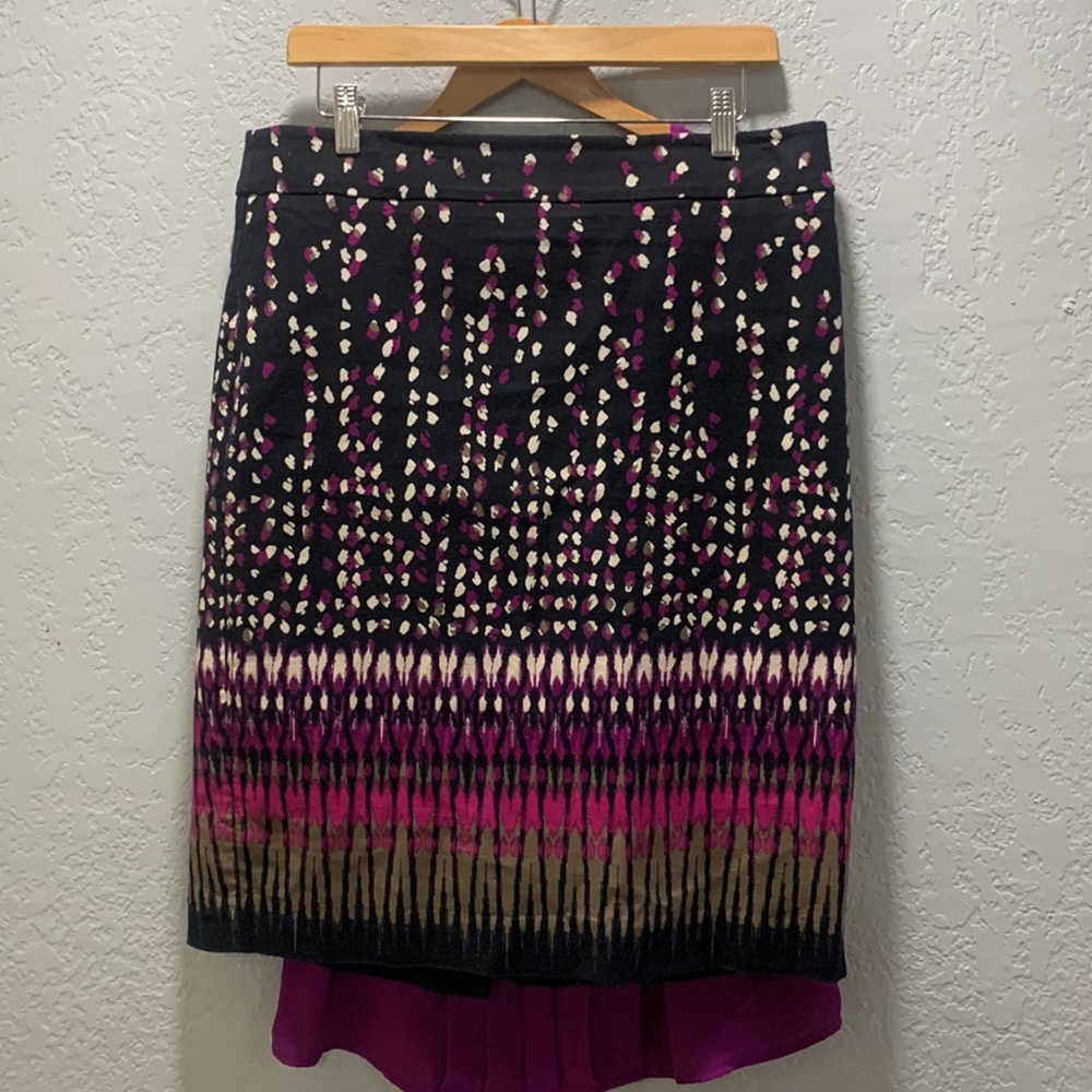 ANN TAYLOR BLOUSE &SKIRT SET (14) MARVE Color - Picture 2 of 13